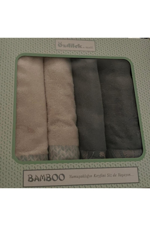 Candicum Best Set Hamam Takımı Krem-Yeşil