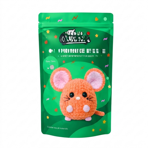 Yeni Başlayanlar İçin Fare Amigurumi Örgü Kiti