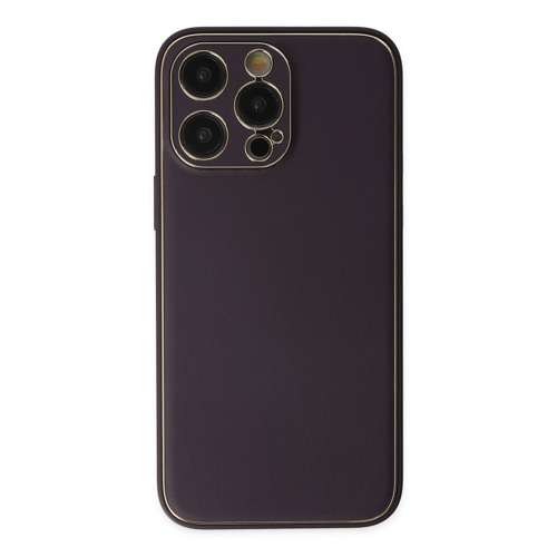 İphone 13 Coco Deri Kapak - Derin Mor