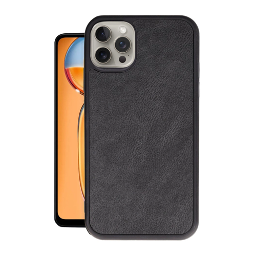 İphone 14 Aras Deri Kapak - Siyah