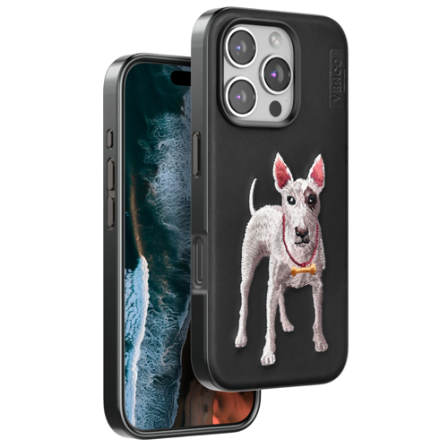 Venco İphone 16 Perma Desenli Kapak - Siyah