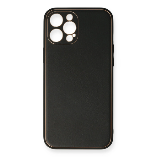 İphone 12 Coco Deri Kapak - Siyah
