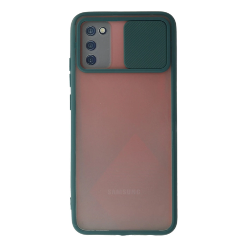 A03S Palm Buzlu Kamera Sürgülü - Yeşil