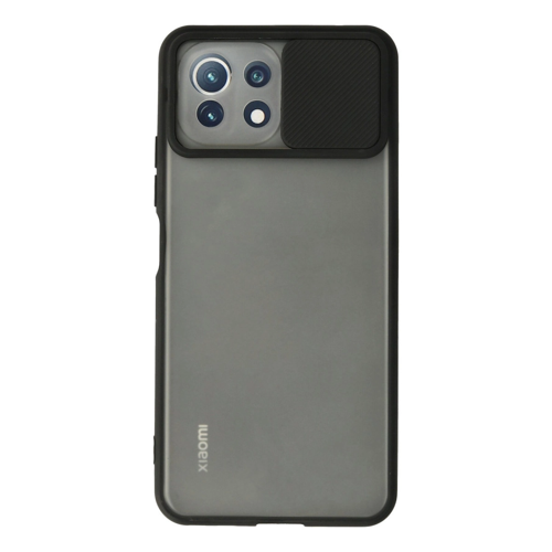 Mi 11 Lite Palm Buzlu Kamera Sürgülü - Siyah