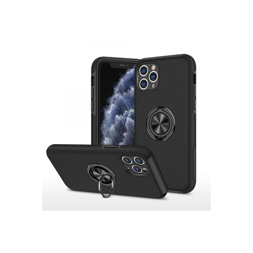 İphone 11 Elit Yüzüklü Kapak - Siyah