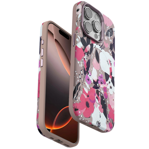 Onegif İphone 14 Flower Series Kapak - Pembe