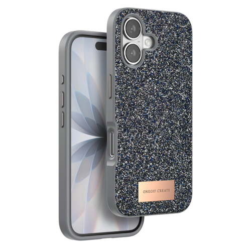 Onegif İphone 17 Bright Simli Kapak - Gümüş