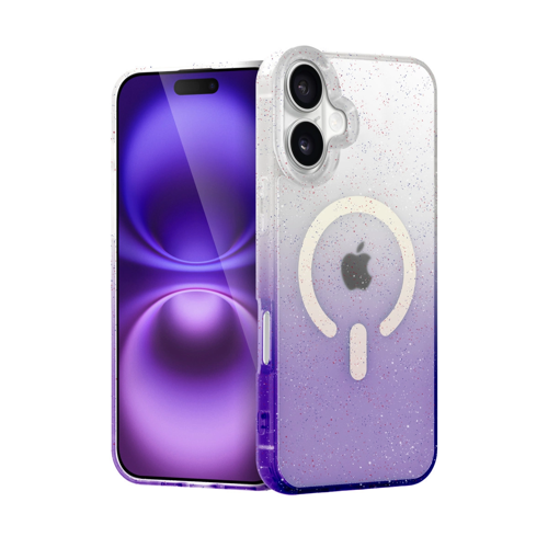İphone 16 Pummel Shiny Kapak - Mor