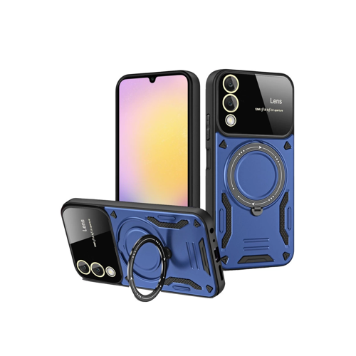 S25 Edge Joy Lens Standlı Kapak - Lacivert
