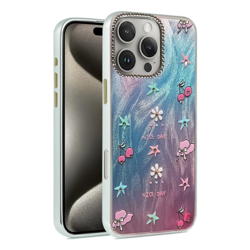 İphone 16 Blade Aynalı Desenli Kapak - Desen 4