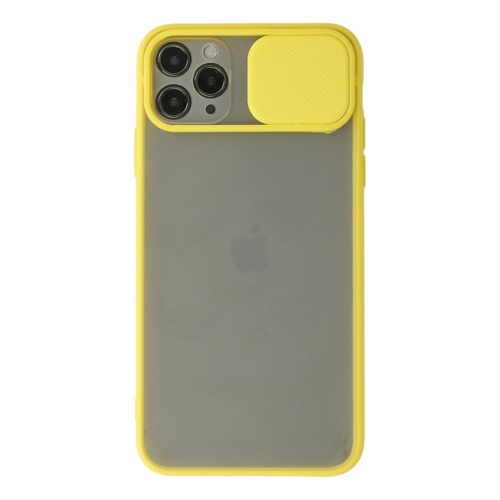 İphone 11 Palm Buzlu Kamera Sürgülü - Sarı