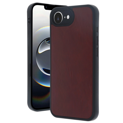 İphone 16E Aras Deri Kapak - Bordo