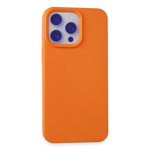 İphone 15 Nano İçi Kadife - Turuncu