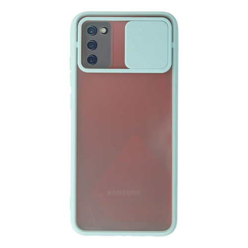 A03S Palm Buzlu Kamera Sürgülü - Turkuaz