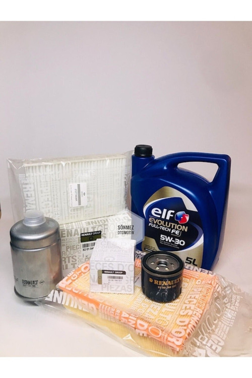 Elf Fultech 5W30 5Lt +Fluence 1.5 Dcı 86-106 Hp Filtre Bakım Seti 2010 Sonrası