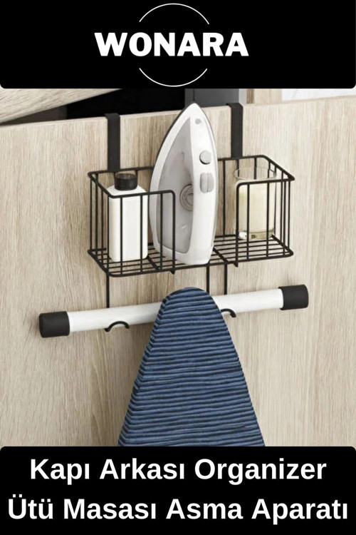#Askılık Premium Organizer Raf Kolay Montajlı Dayanıklı Sağlam Kapı Arkası Ütü Masası Asma Aparatı