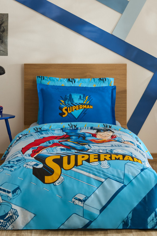 Superman Stronger Tek Kişilik Nevresim Takımı