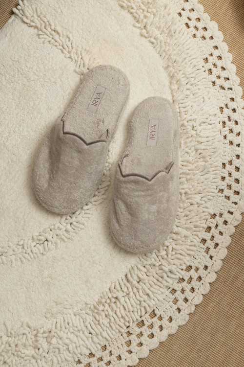 Lindy Bambu Havlu Terlik Cool Gray