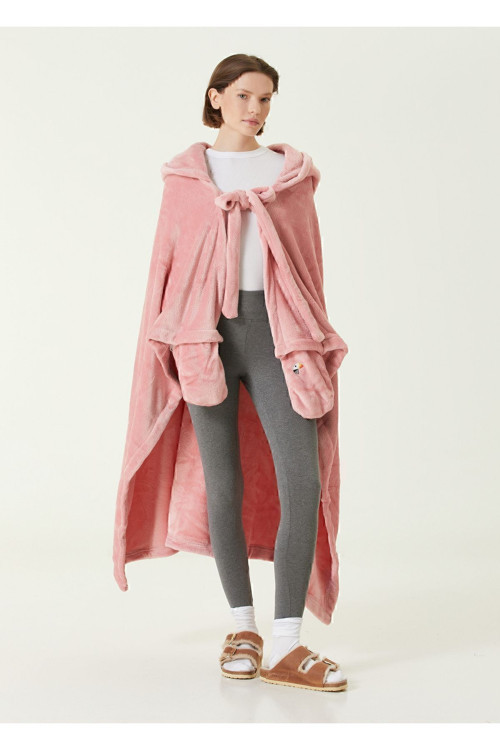 Es Parla Hope Battaniye Pembe Oversize