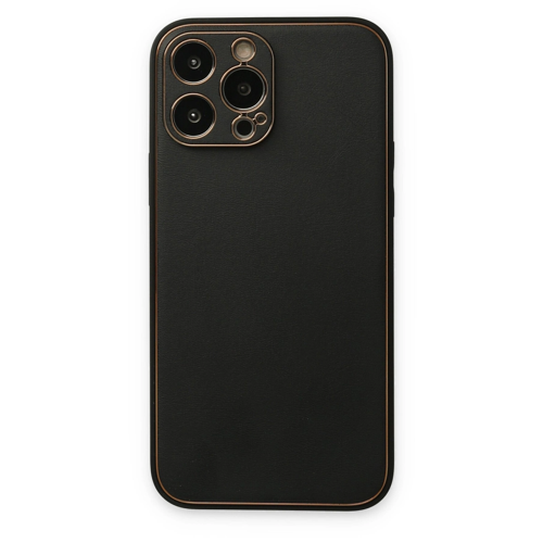 İphone 14 Coco Deri Kapak - Siyah