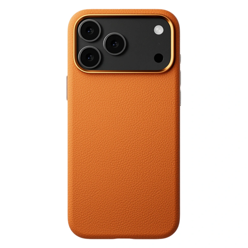 İphone 17 Wonder Deri Kapak - Turuncu