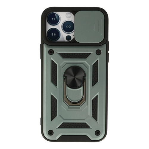 İphone 13 Pars Lens Yüzüklü - Yeşil