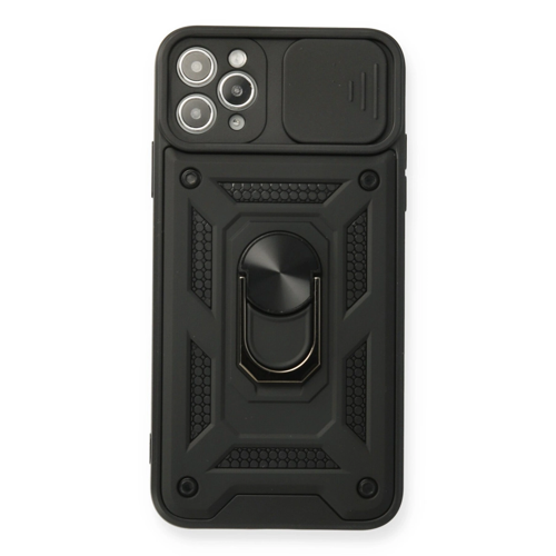 İphone 11 Pars Lens Yüzüklü - Siyah