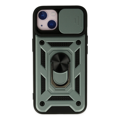 İphone 14 Pars Lens Yüzüklü - Yeşil
