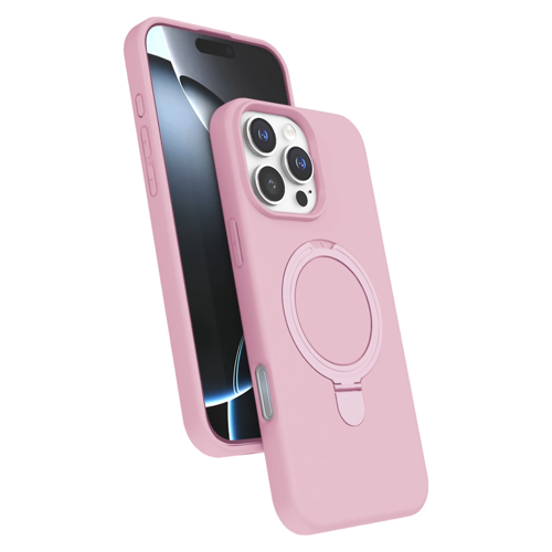 İphone 16 Standlı Kapak - Pembe