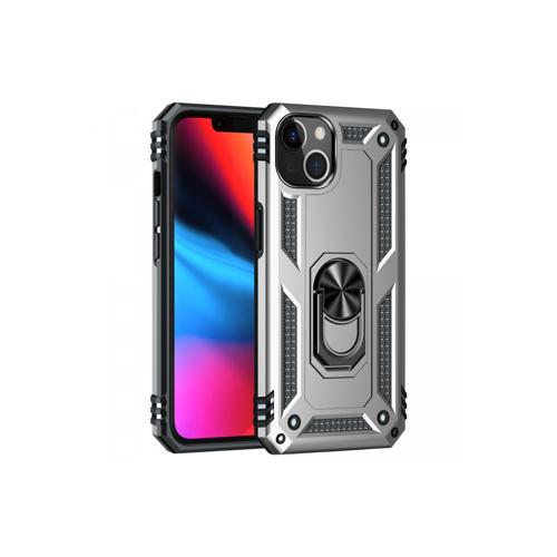 İphone 14 Sofya Yüzüklü Kapak - Gümüş