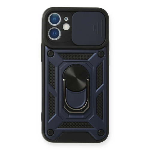 İphone 12 Pars Lens Yüzüklü - Lacivert