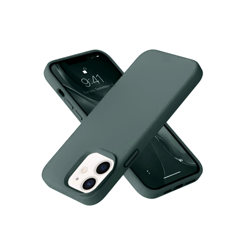 İphone 12 Nano İçi Kadife - Koyu Yeşil