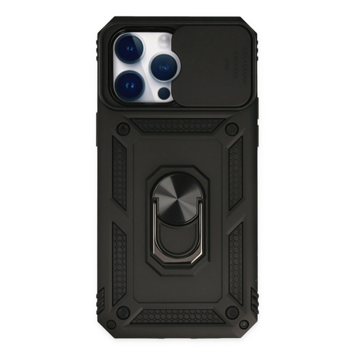 İphone 14 Pars Lens Yüzüklü - Siyah
