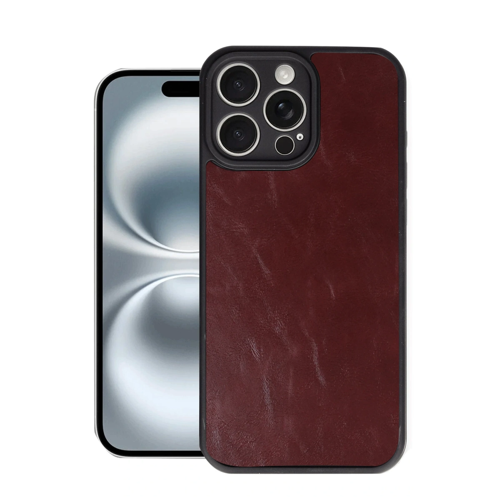 İphone 16 Aras Deri Kapak - Bordo
