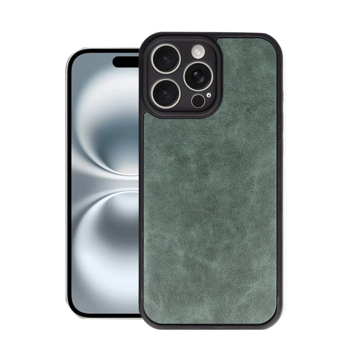 İphone 16 Aras Deri Kapak - Koyu Yeşil