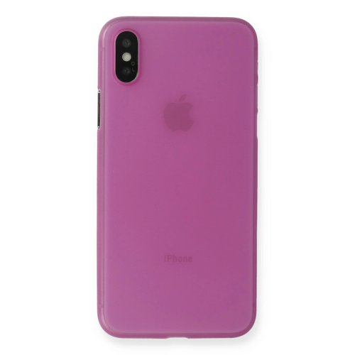 İphone X Pp İnce Kapak - Pembe