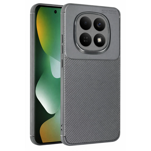 15 5G Auto Focus Karbon Kapak - Gri