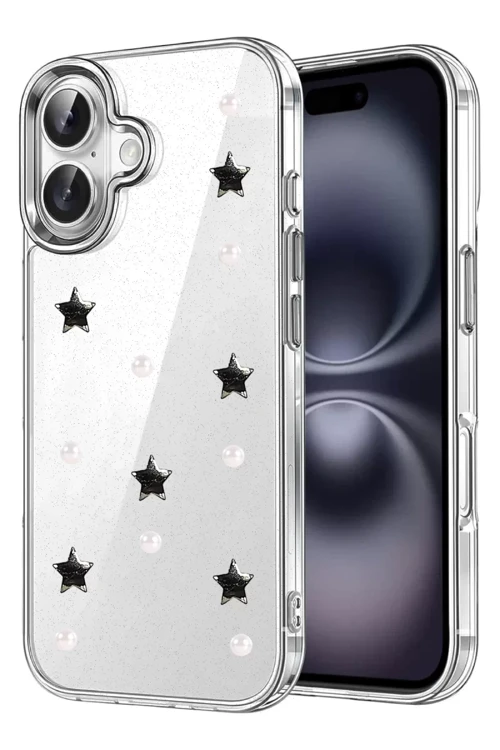 İphone 16 Fiyonk Desenli Kapak - Desen 7
