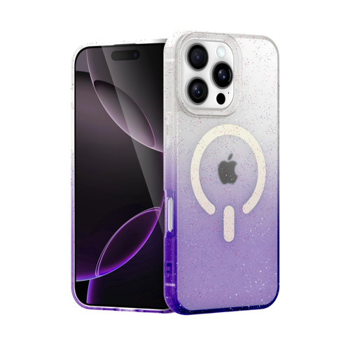 İphone 16 Pummel Shiny Kapak - Mor