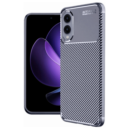 S25 Edge Auto Focus Karbon Kapak - Lacivert