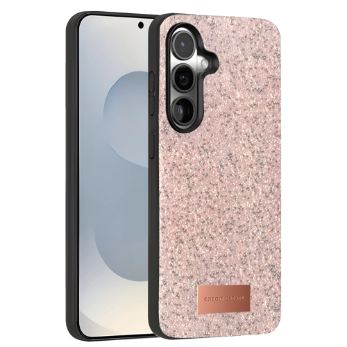 Onegif S25 Bright Simli Kapak - Pembe