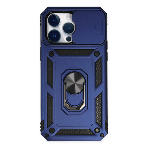 İphone 14 Pars Lens Yüzüklü - Lacivert