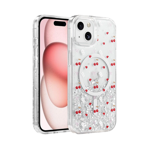 Onegif İphone 15 Misk Simli Kapak - Desen 5