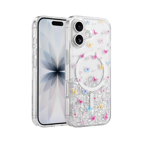Onegif İphone 17 Misk Simli Kapak - Desen 4