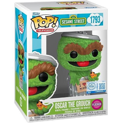 Susam Sokağı Oscar The Grouch Fl Rs Pop Vinil Figür, 10 Cm Uzunluk