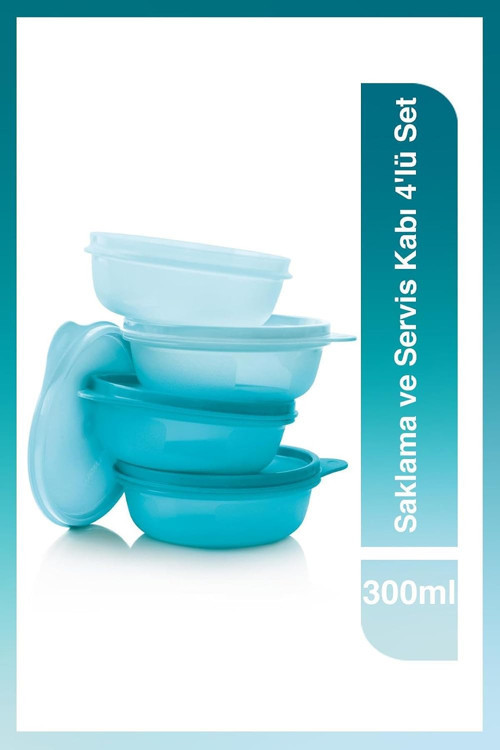 Saklama Ve Servis Kabı 4'Lü Set 300 Ml