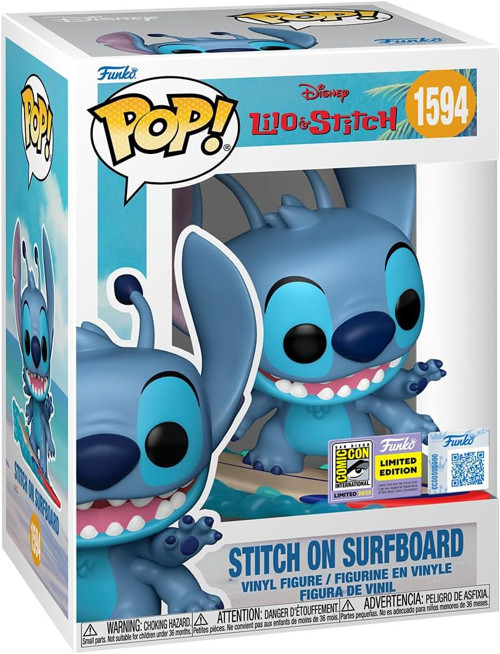 Pop! Vinyl: Lilo & Stitch - Stitch Surf - Amazon'A Özel - Koleksiyon Vinil Figür - Hediye Fikr