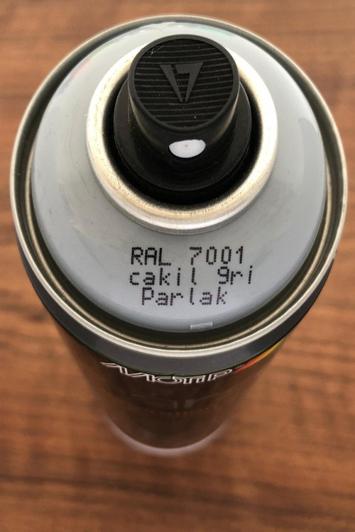 RAL7001 Çakıl Gri Parlak Sprey Boya 400 ML