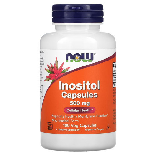 Inositol 500 mg, Healthy Membrane Function Cellular Health 100 Veg Caps