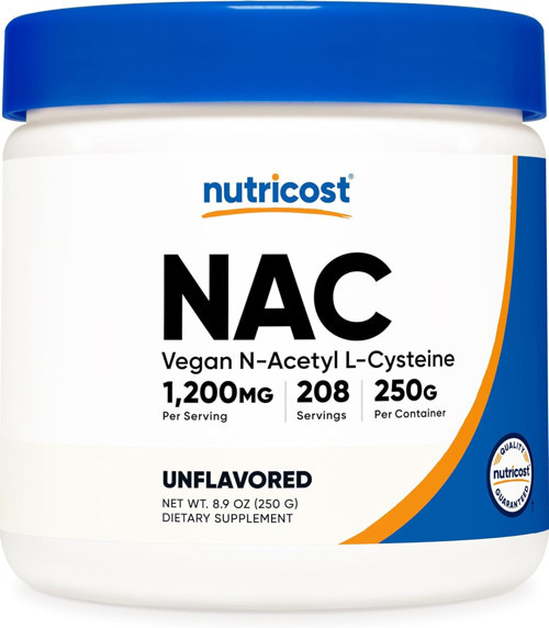 N-Acetyl L-Cysteine NAC Powder 250 Gram 208 Servis